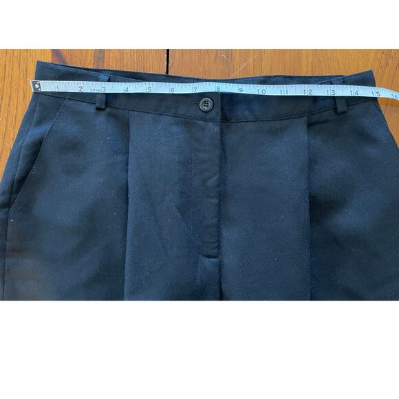 Vtg David N. Petites All Wool Dress Pants 12P Black Made in Ukraine Fully Lined - Picture 10 of 10